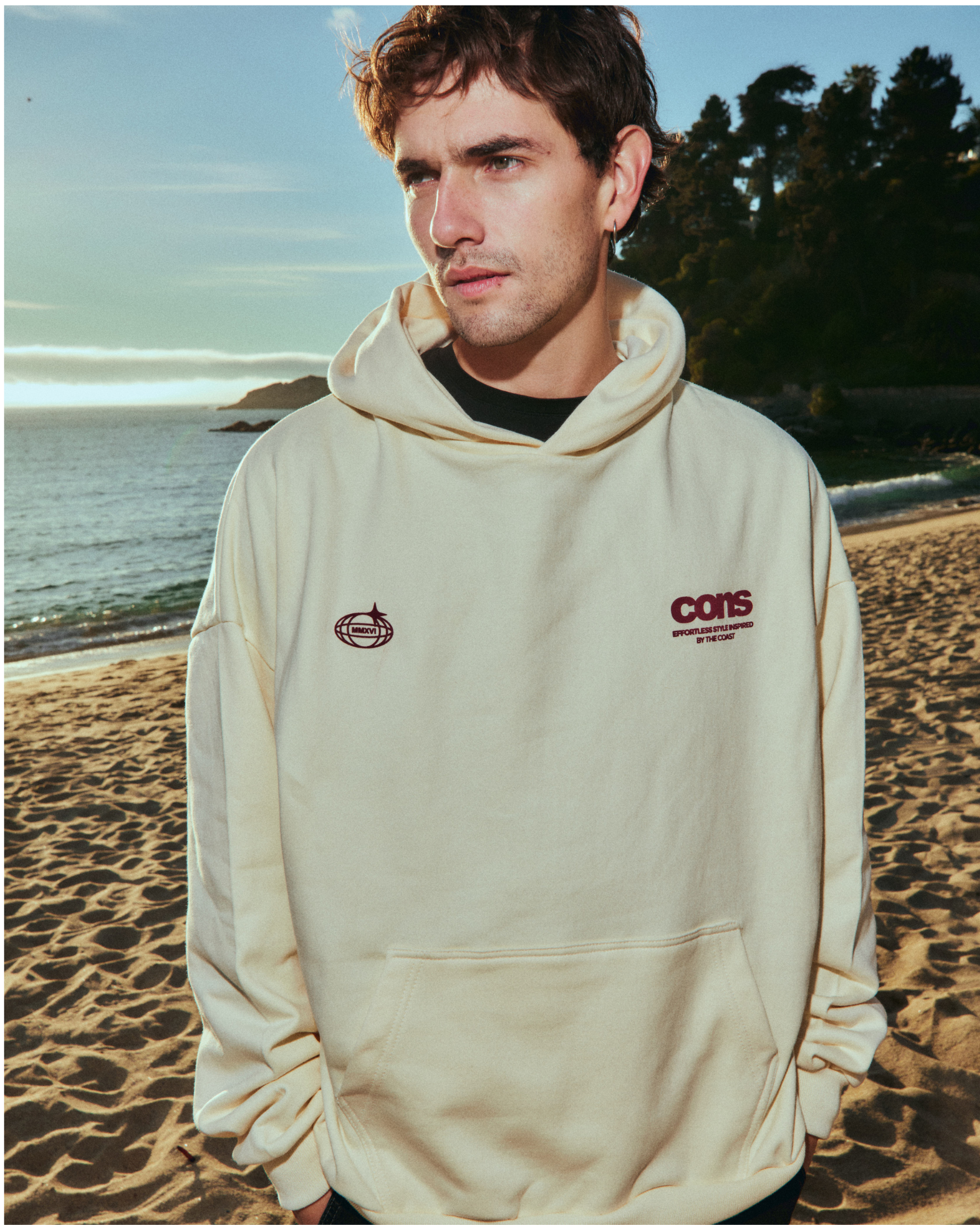 HOODIE CONS COAST CREMA