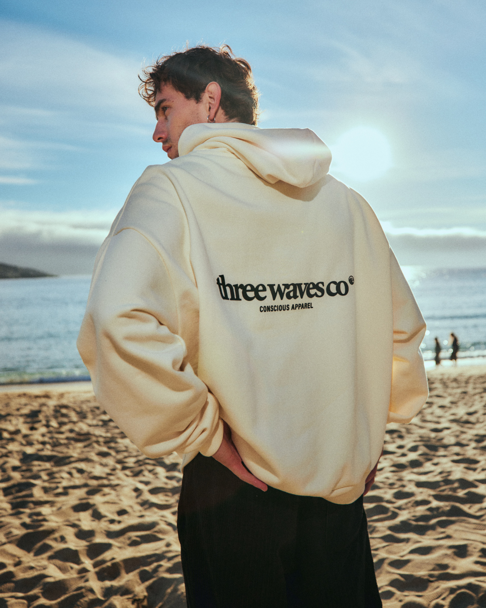 HOODIE WAVE CREMA