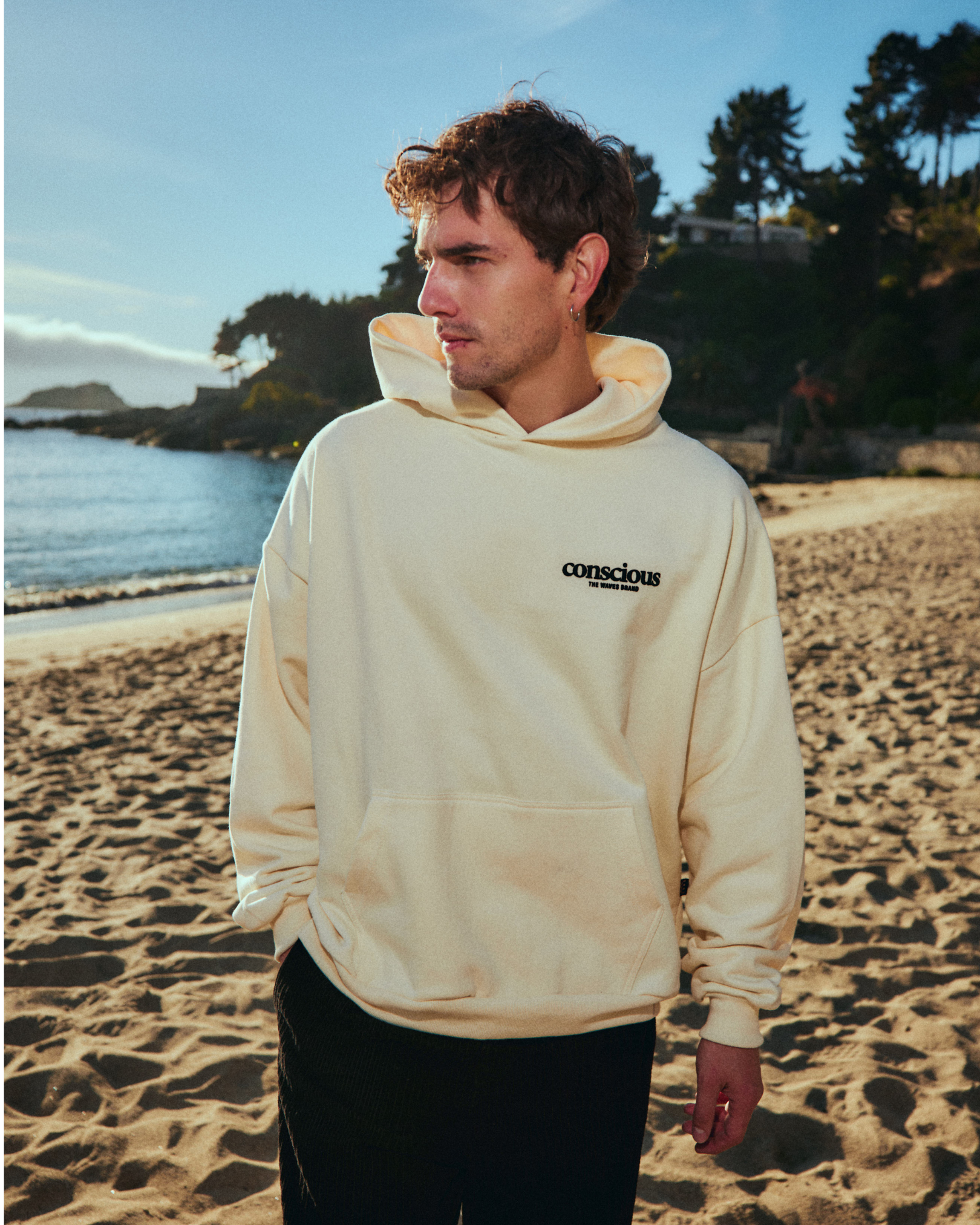 HOODIE WAVE CREMA