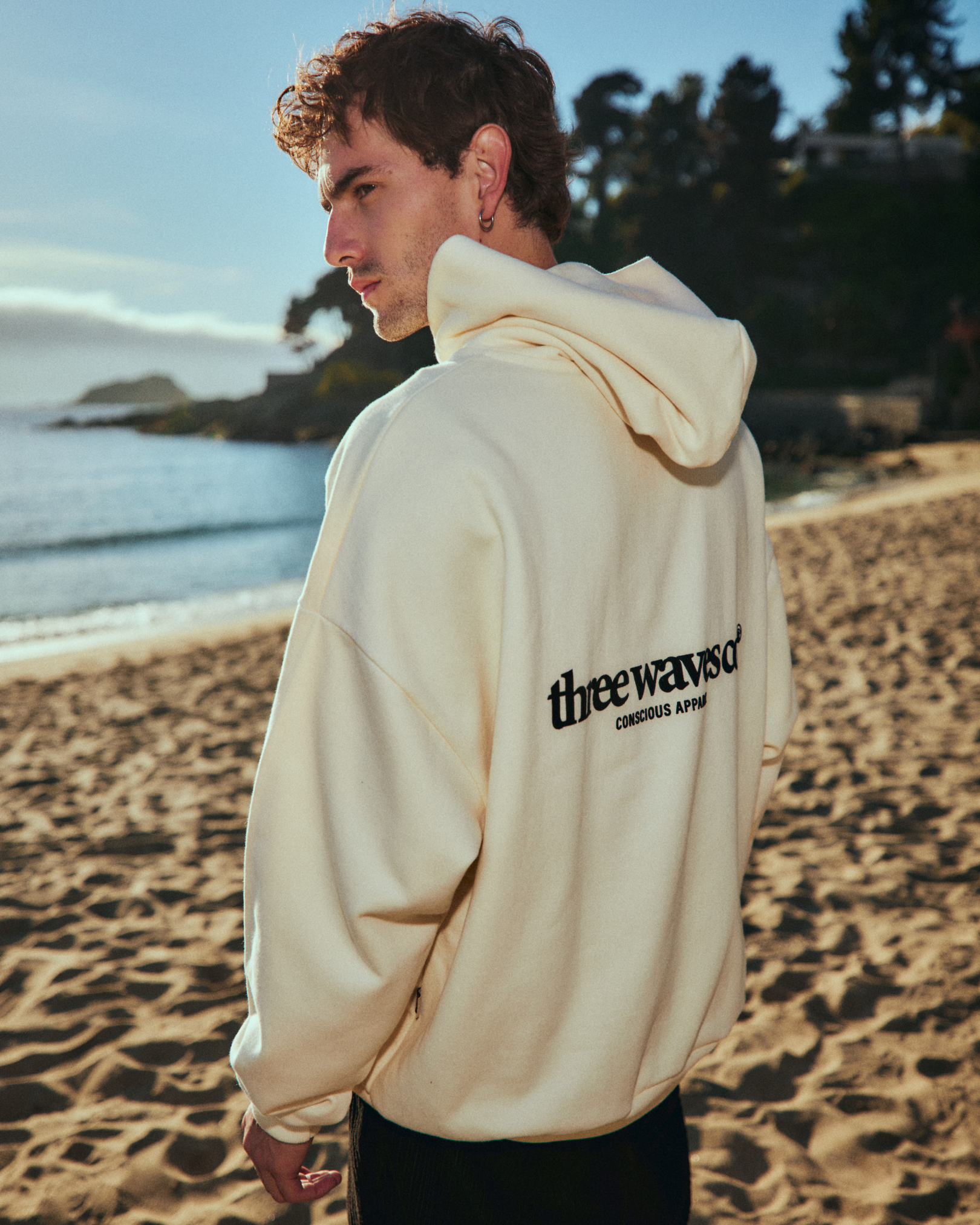 HOODIE WAVE CREMA