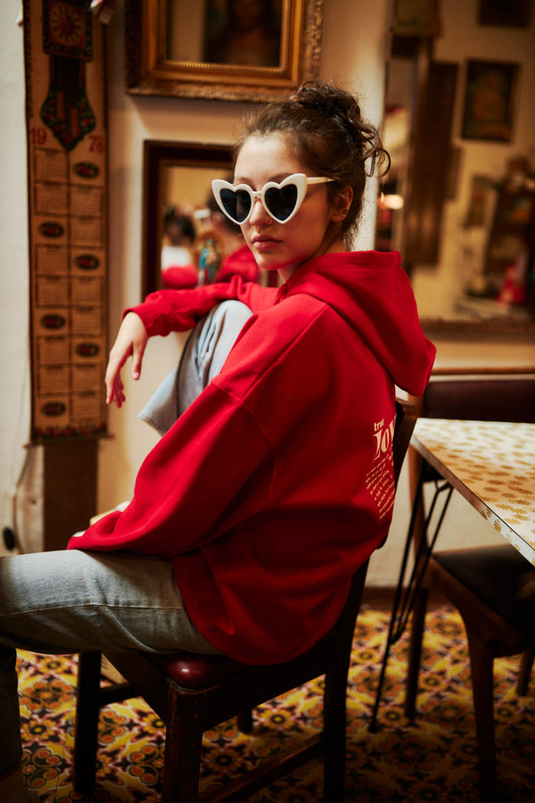 HOODIE TRUE LOVE ROJO♀