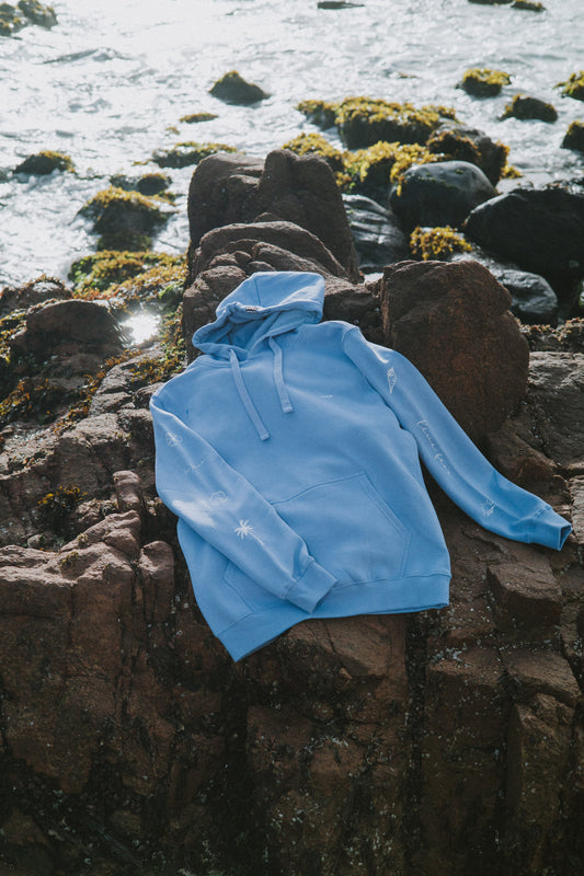 HOODIE SLEEVE BEACH SKY ♀