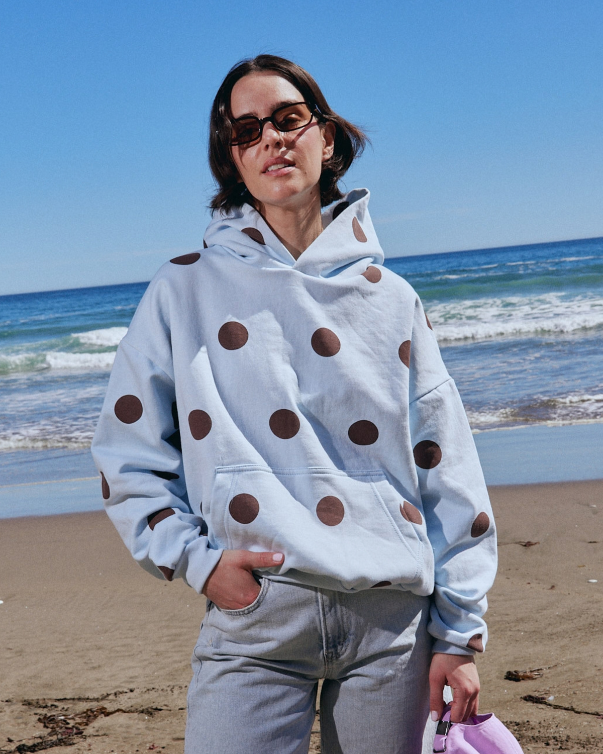 HOODIE CANDY DOTS SKY