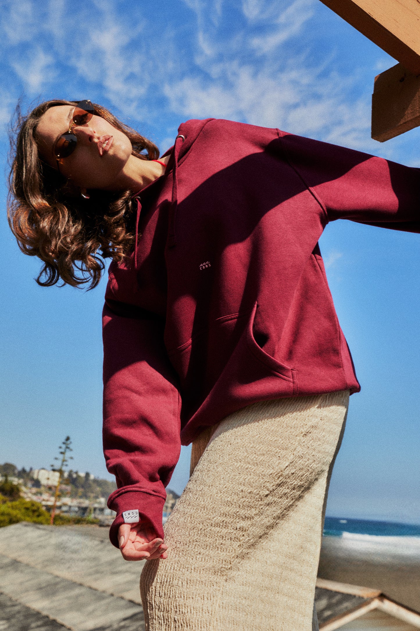 HOODIE HAWAI VIBES WINE ♀