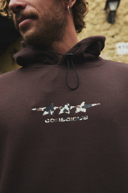 HOODIE STARS CAMO BROWN ♂