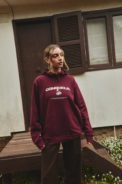 HOODIE CONSCIOUS IMPERFECT WINE ♀