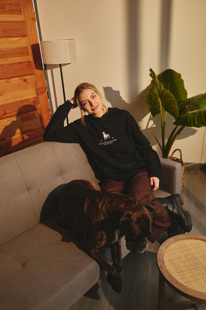 HOODIE TRUE LOVE DOG BLACK ♀