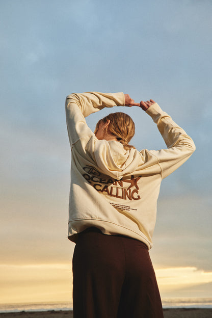 HOODIE OCEAN IS CALLING BABY YELLOW ♀