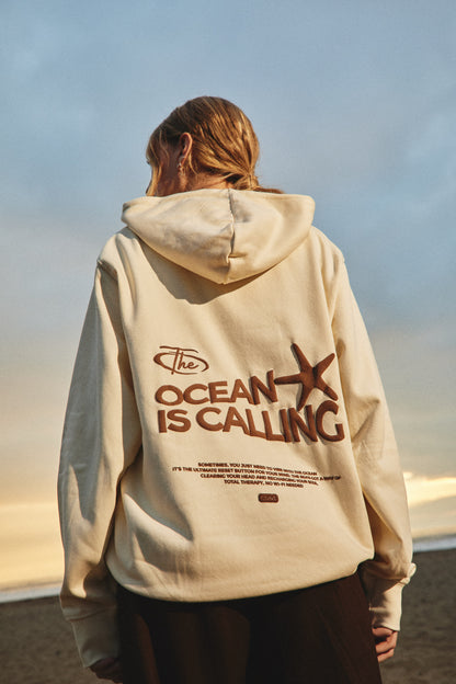 HOODIE OCEAN IS CALLING BABY YELLOW ♀
