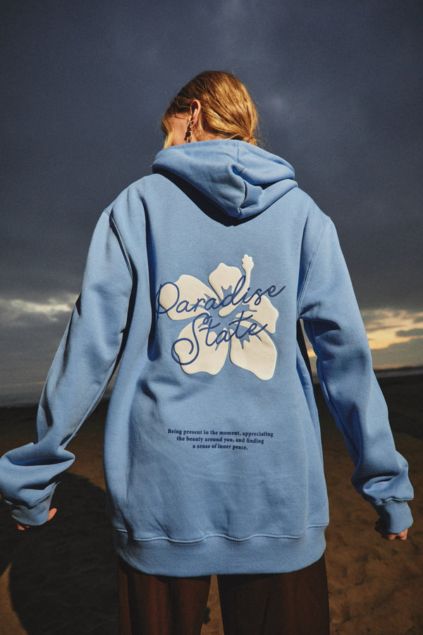 HOODIE PARADISE STATE CELESTE ♀