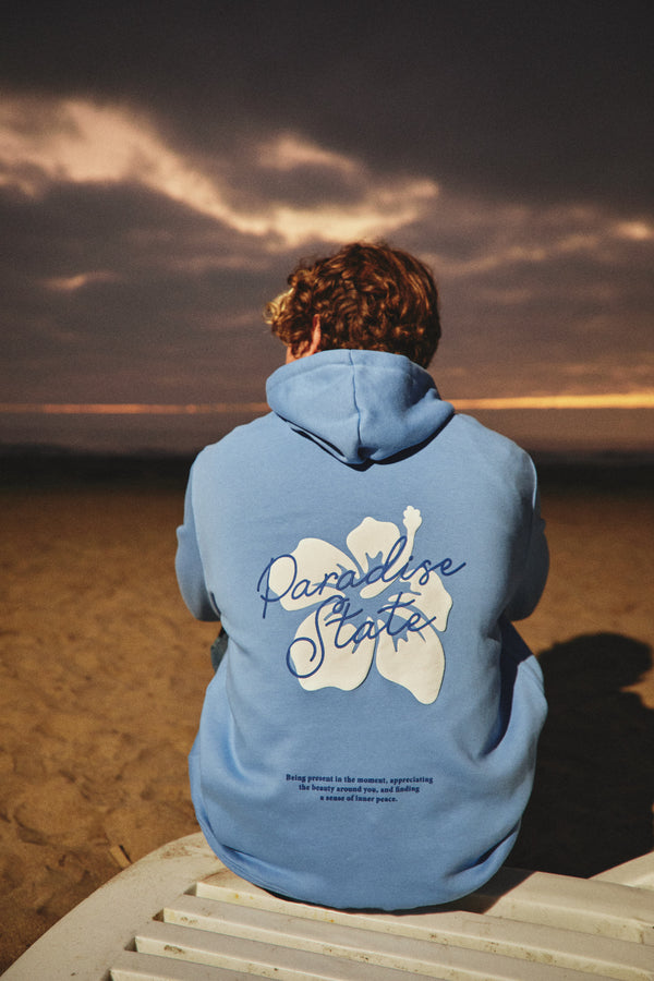 HOODIE PARADISE STATE CELESTE ♂