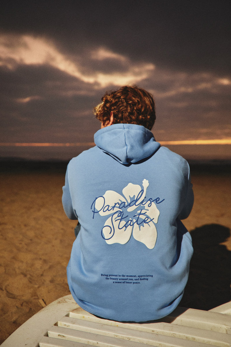HOODIE PARADISE STATE CELESTE ♂