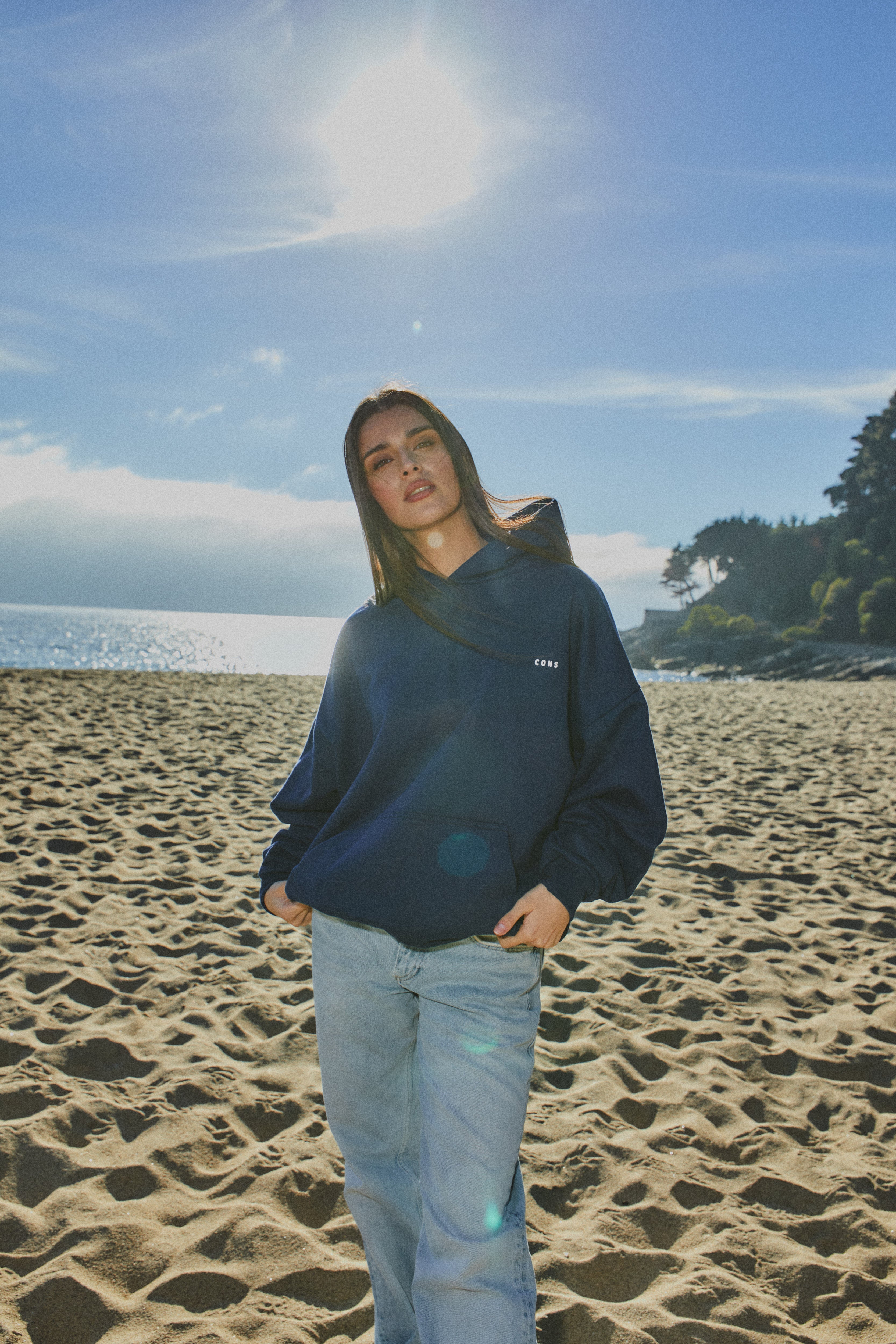 HOODIE OCEAN CALL BLUE