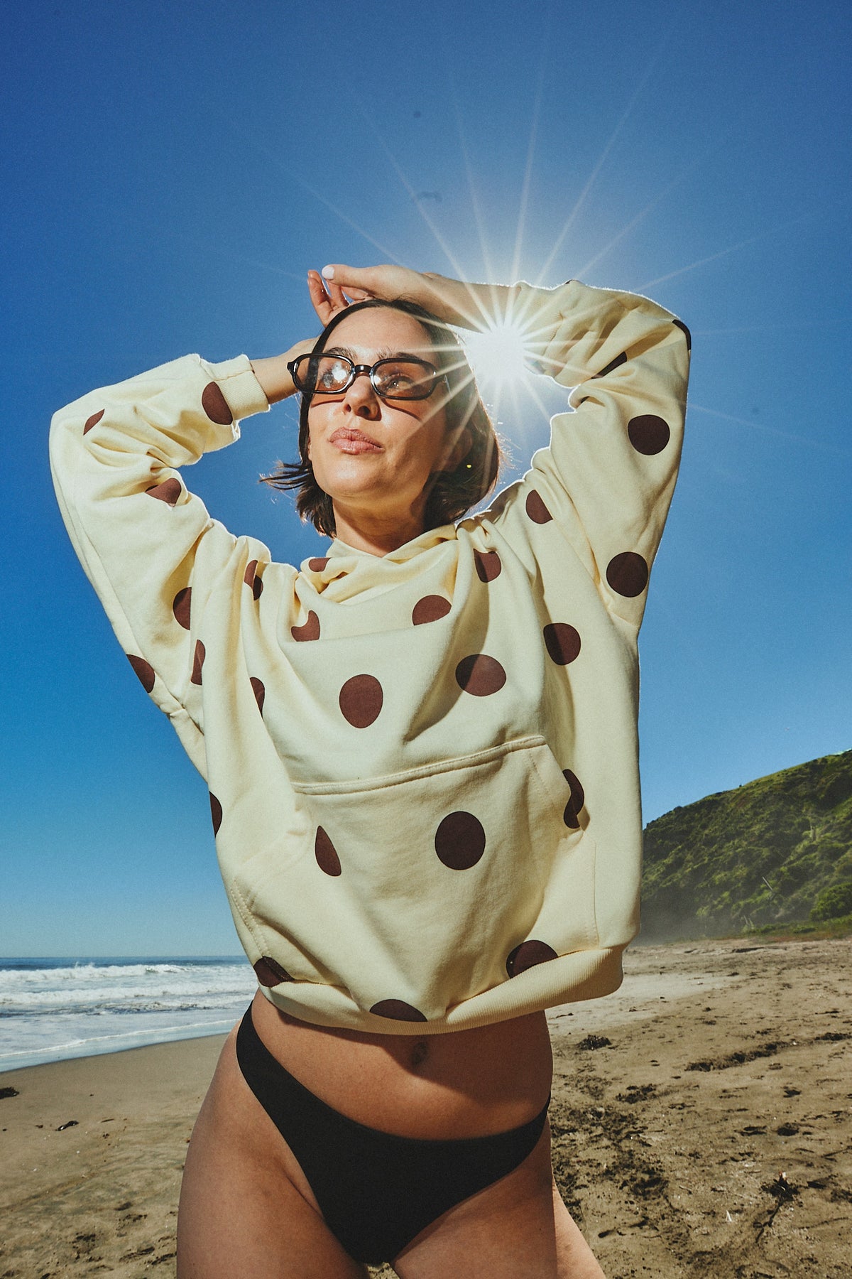 HOODIE CANDY DOTS CREMA