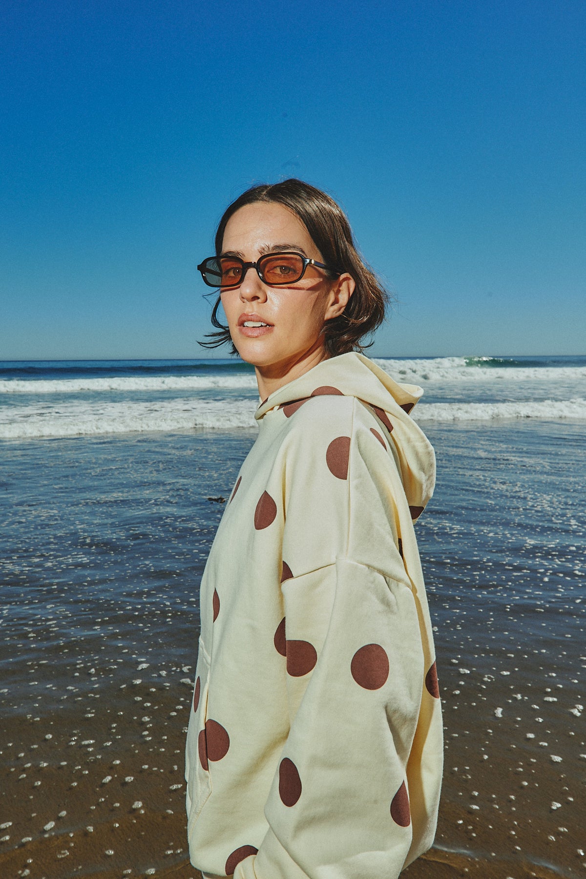 HOODIE CANDY DOTS CREMA