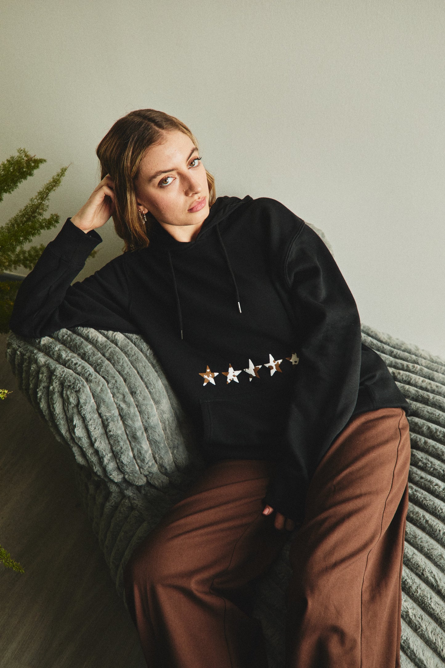 HOODIE FIVE COW STARS♀