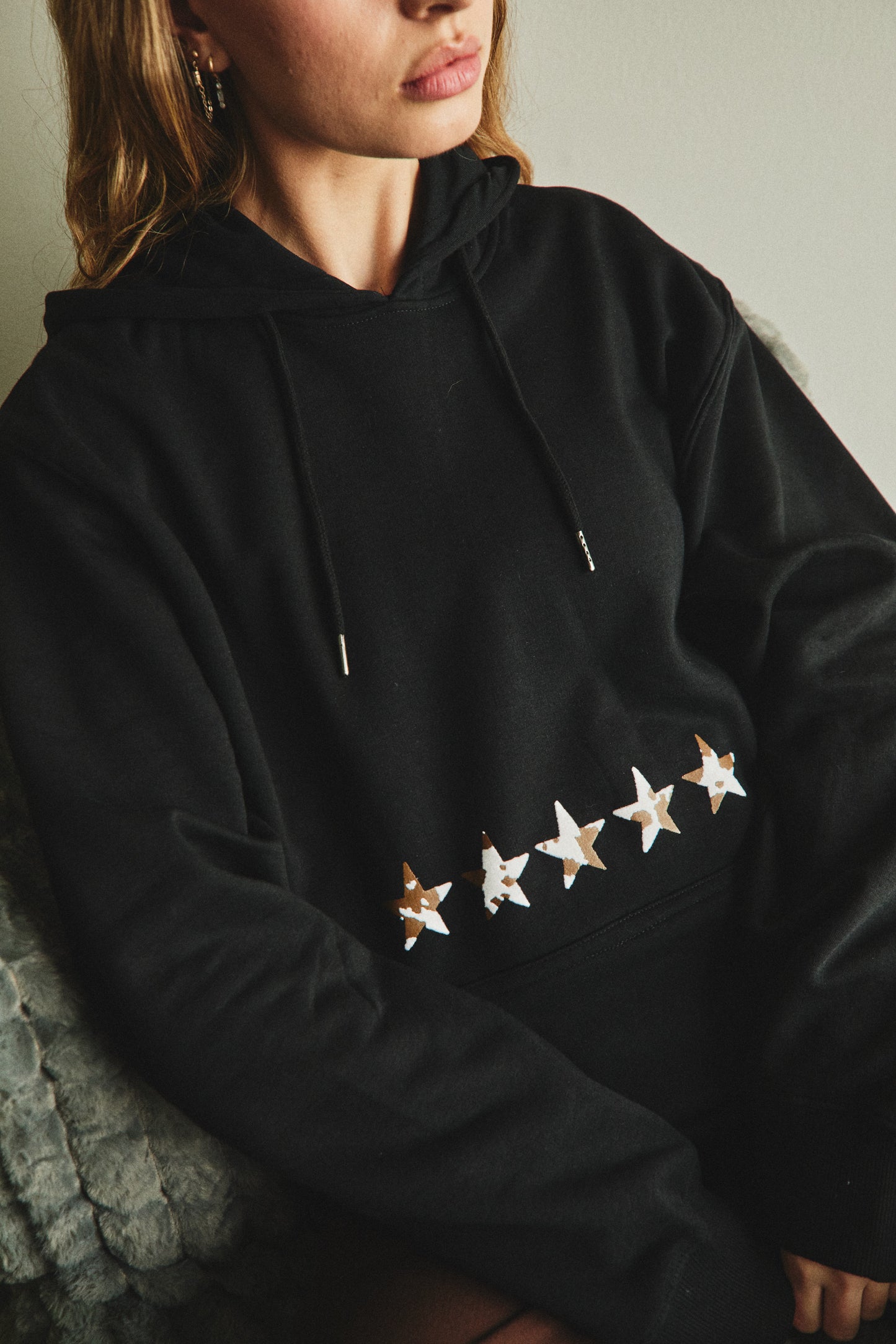 HOODIE FIVE COW STARS♀