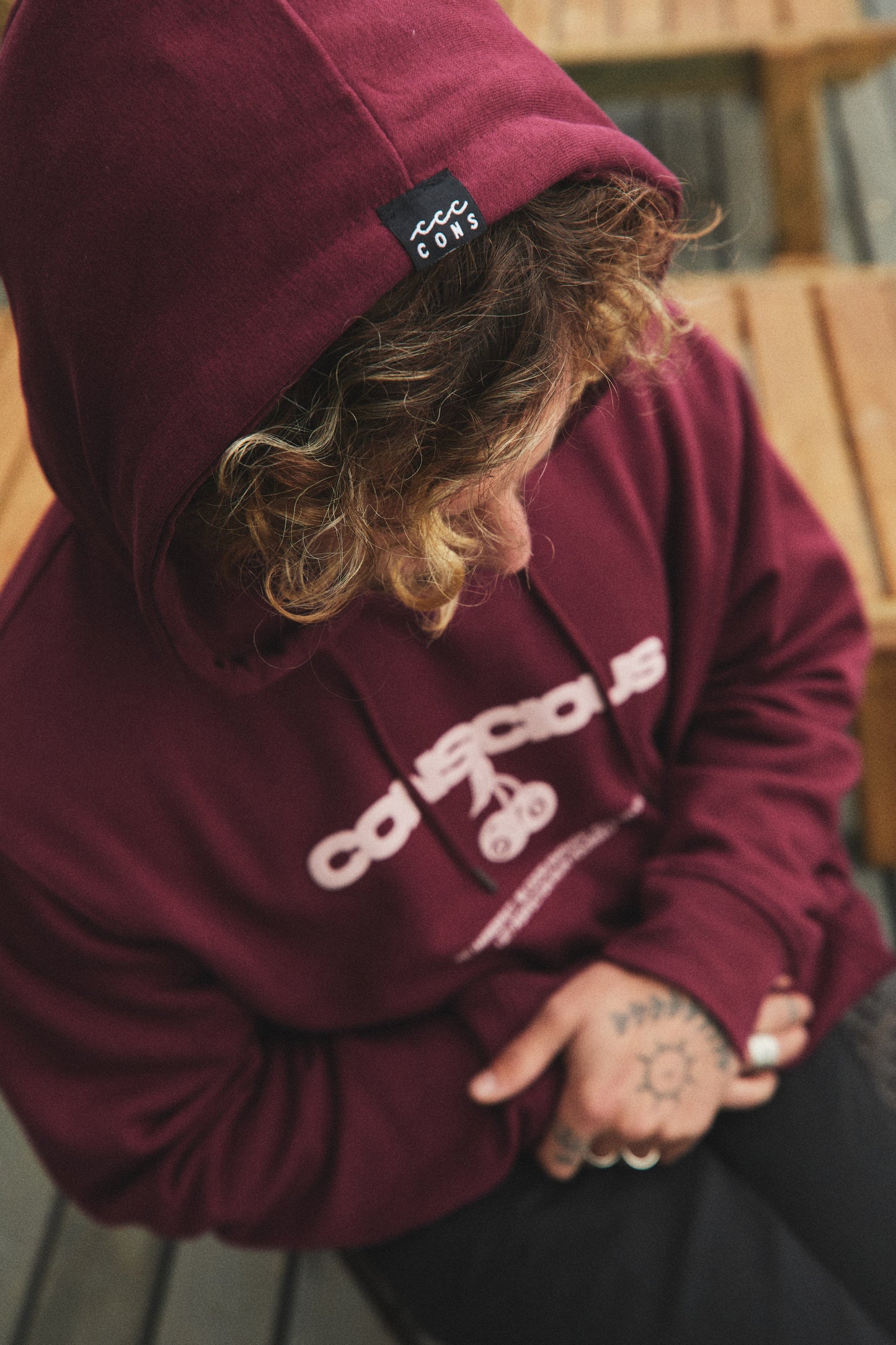 HOODIE CONSCIOUS IMPERFECT WINE ♂