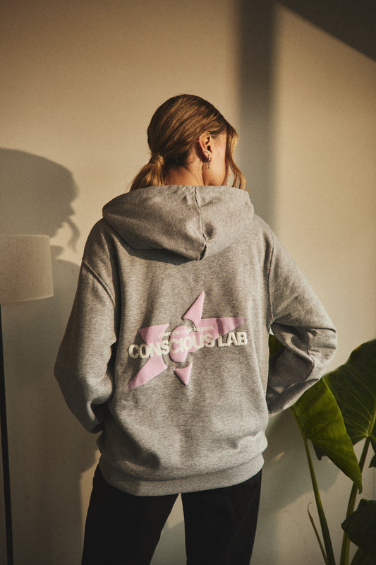 HOODIE CONSCIOUS LAB GRAY ♀