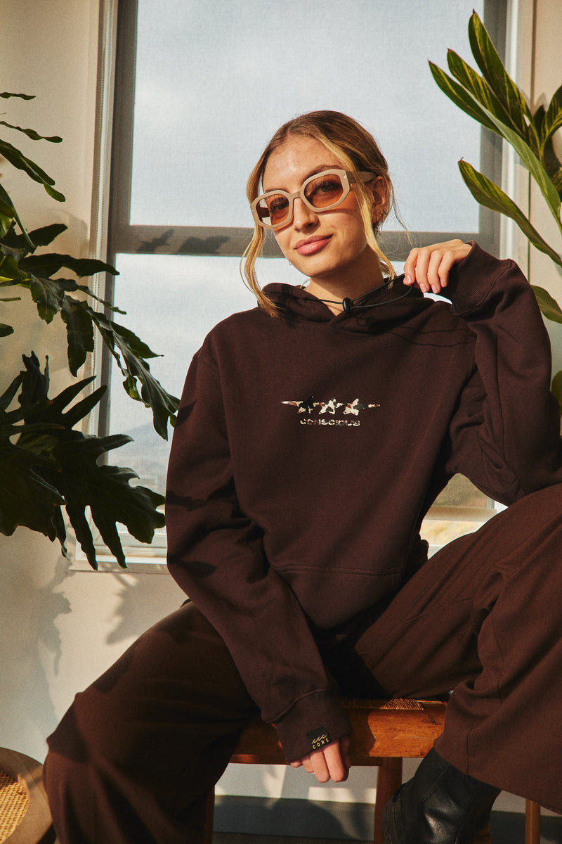HOODIE STARS CAMO BROWN ♀