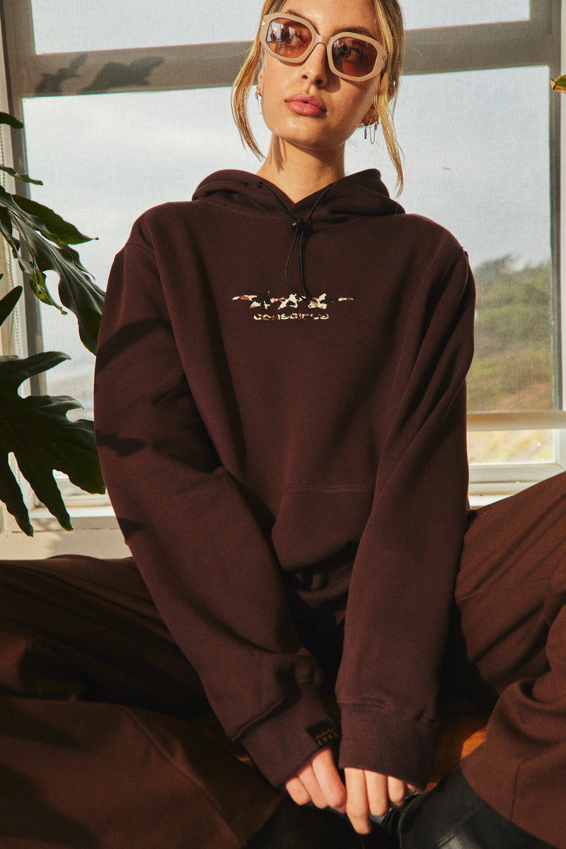 HOODIE STARS CAMO BROWN ♀