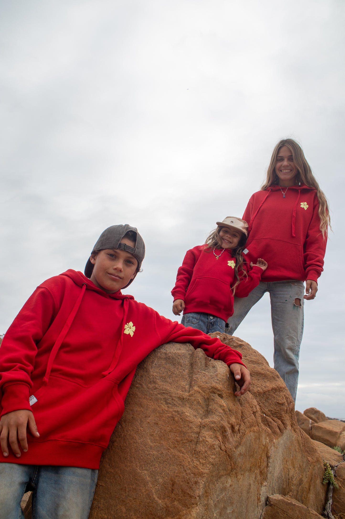 HOODIE TROPI PARADISE ROJO KIDS