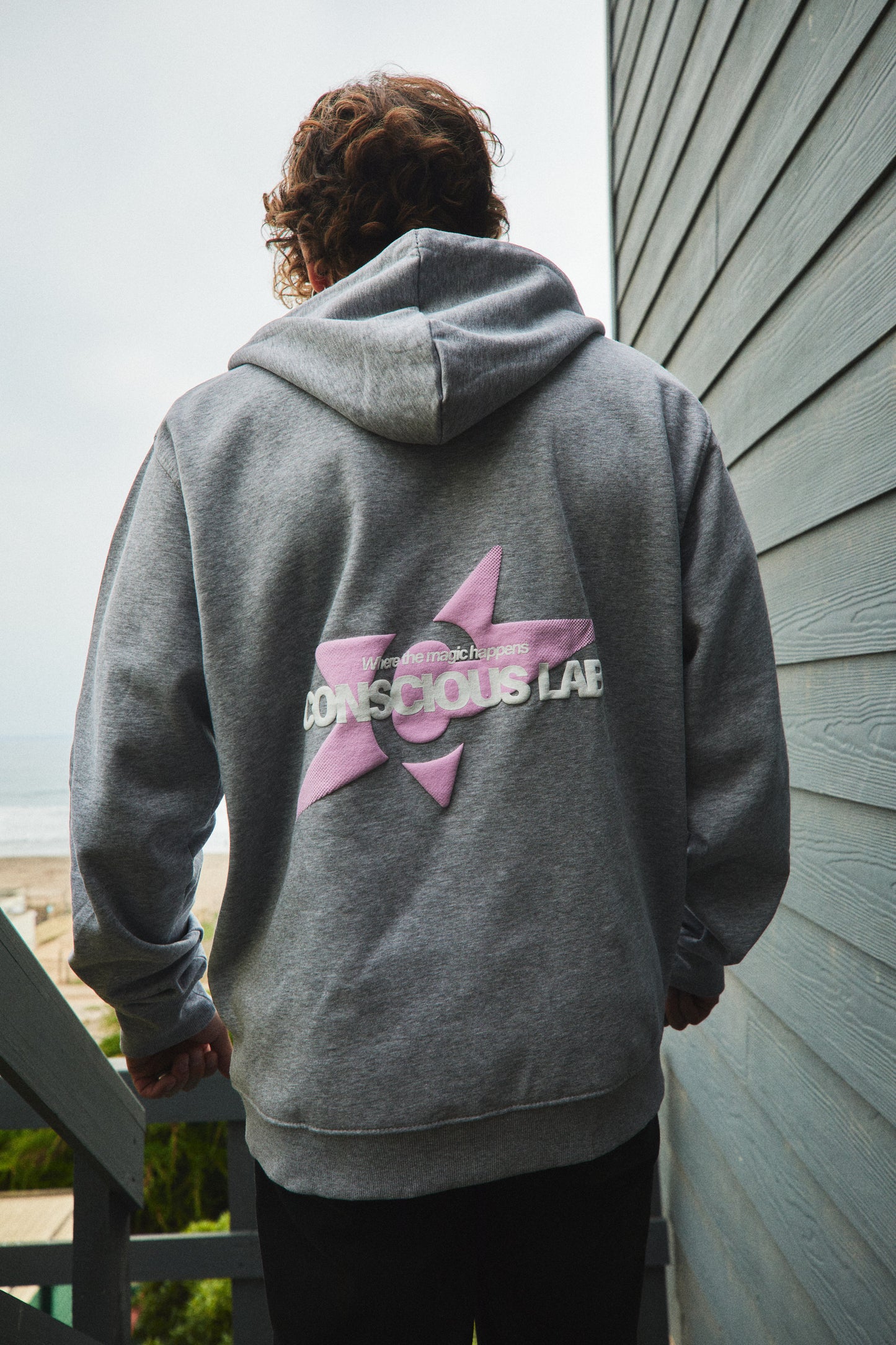 HOODIE CONSCIOUS LAB GRAY ♂