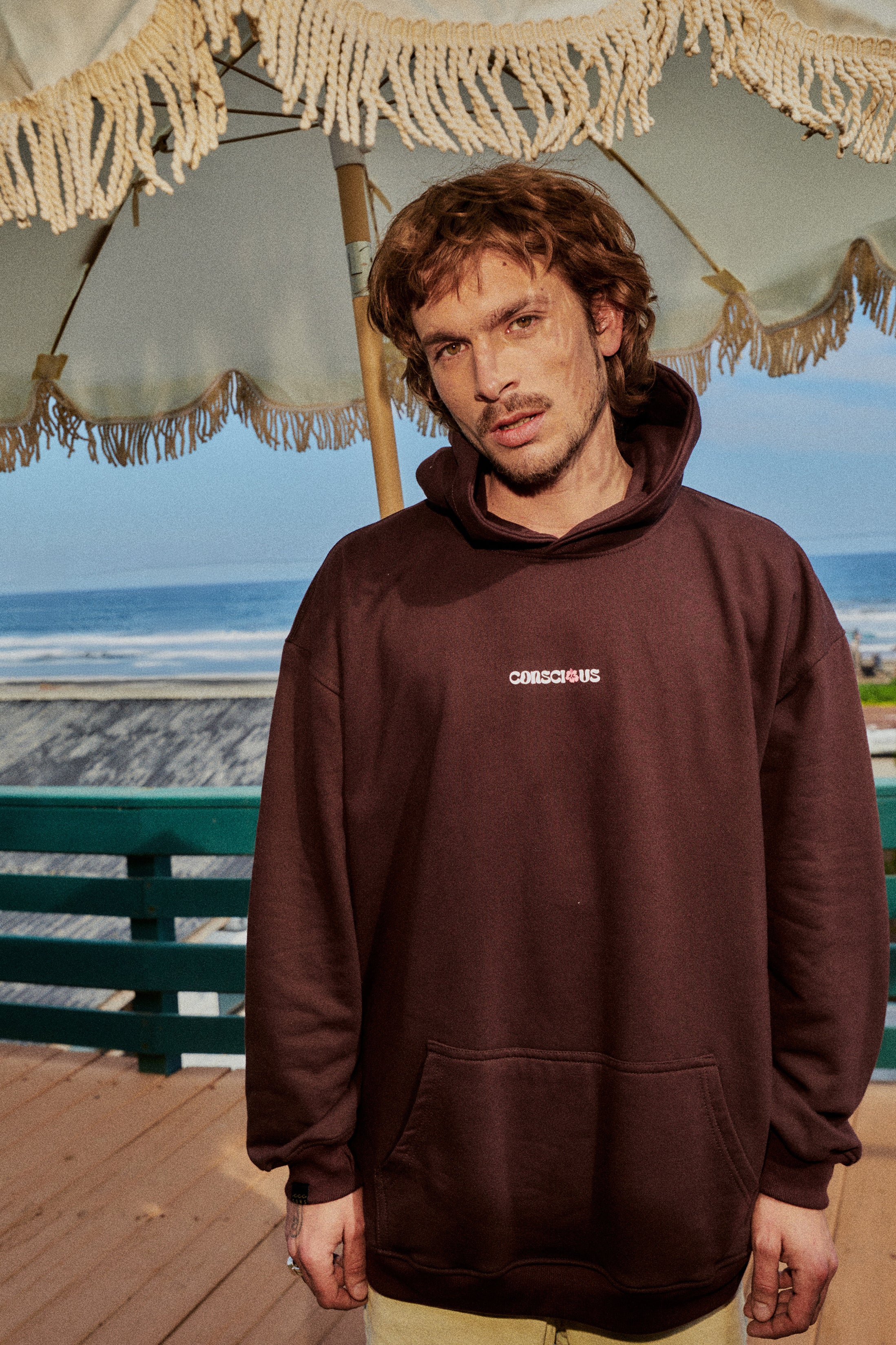 HOODIE TROPICONS MOCCA OVERSIZE