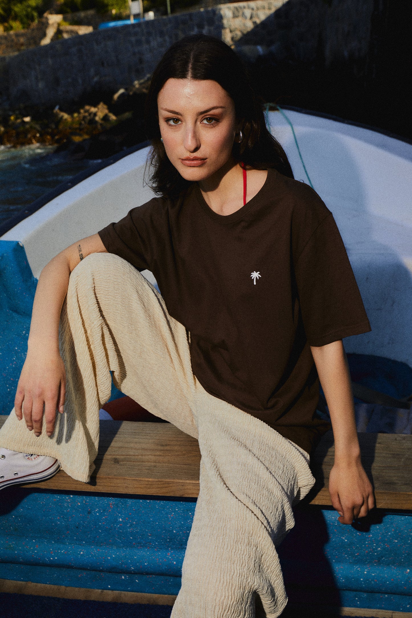 POLERA PALM TREE MOCCA ♀