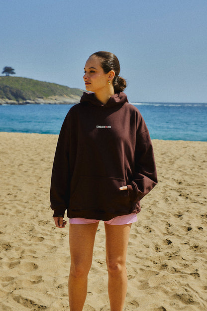 HOODIE TROPICONS MOCCA OVERSIZE ♀
