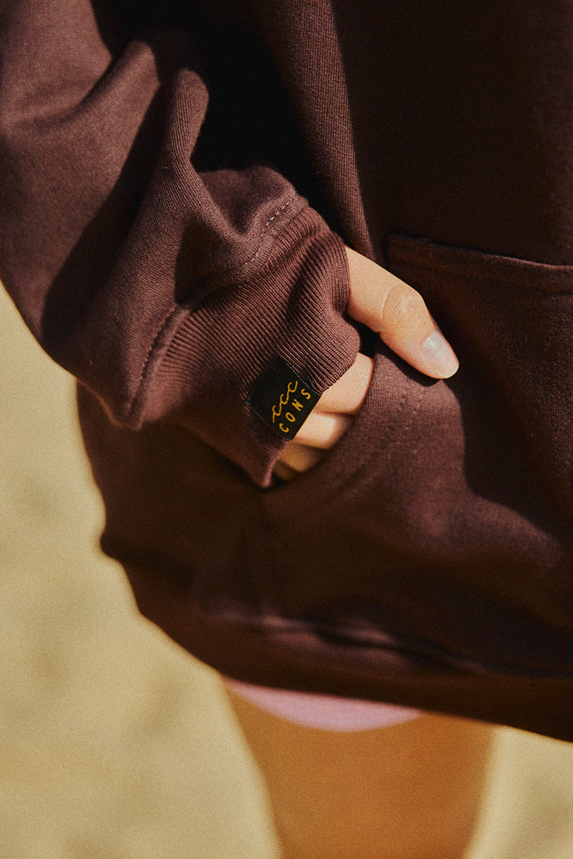 HOODIE TROPICONS MOCCA OVERSIZE ♀