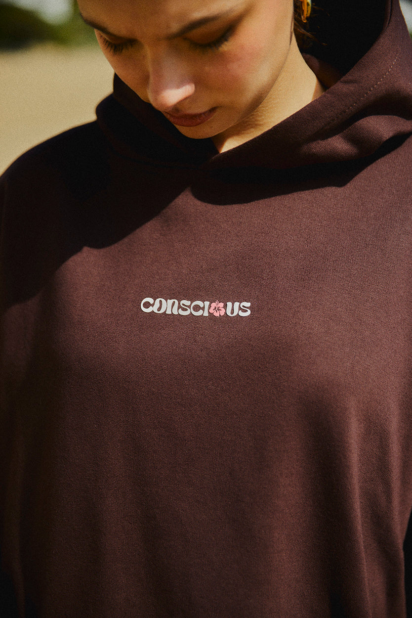 HOODIE TROPICONS MOCCA OVERSIZE