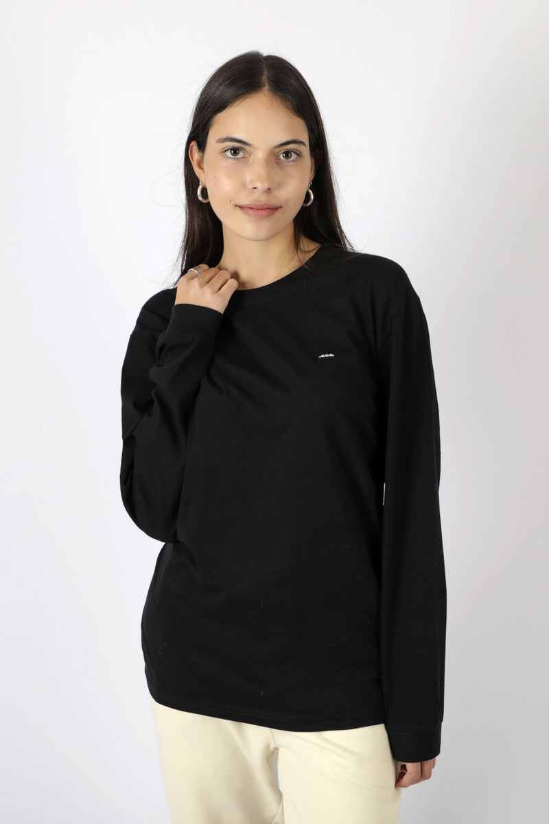 POLERA M/L PATCH BLACK ♀