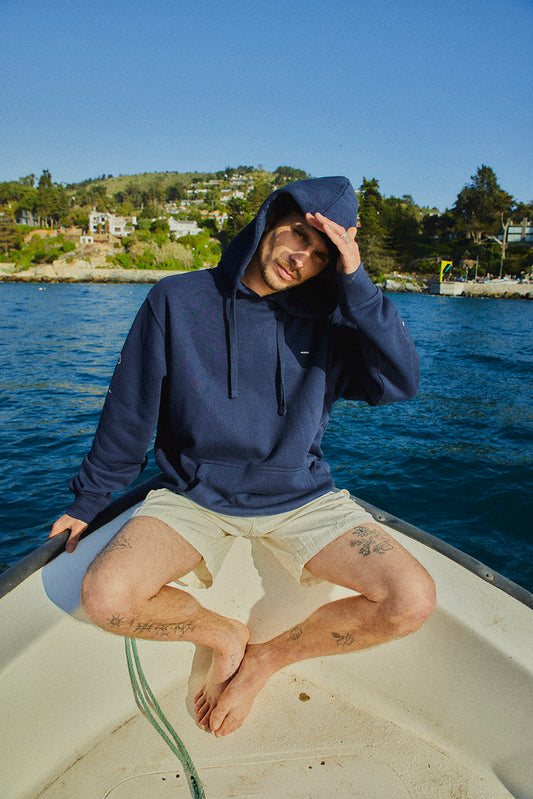 HOODIE SLEEVE BEACH DEEP BLUE ♂
