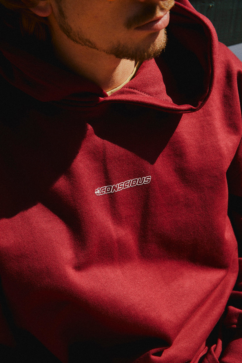 HOODIE TROPICONS WINE OVERSIZE ♂