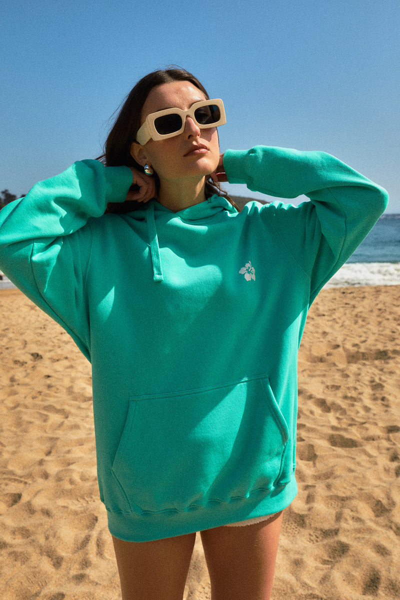 HOODIE PARADISE STATE AQUA ♀
