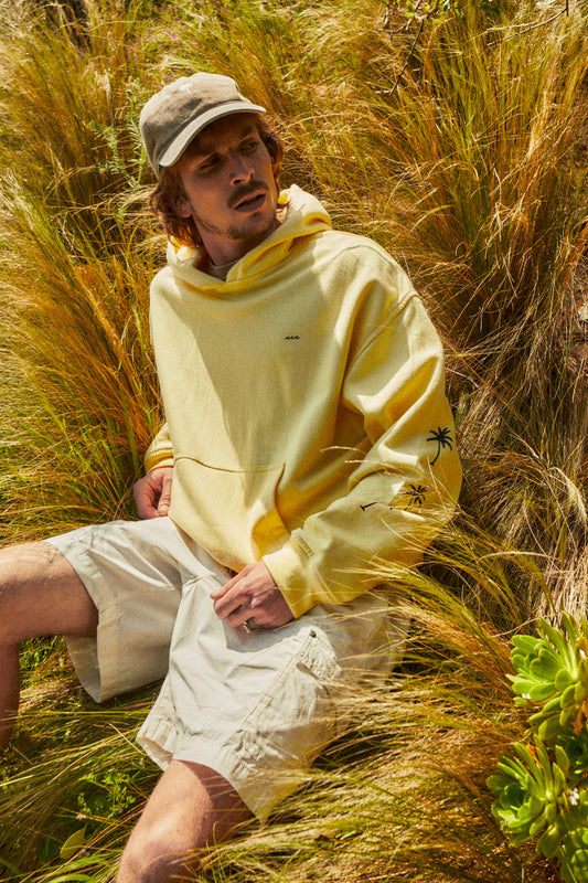 HOODIE PALM TREE BUTTER BOXY FIT ♂