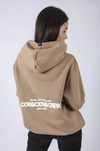 HOODIE CONSCIOUS CREW KAKI ♀