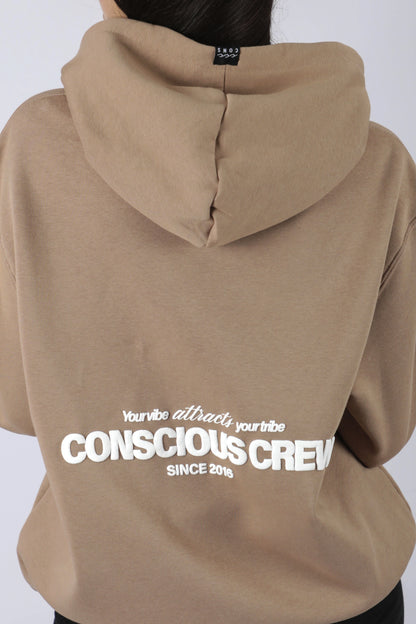 HOODIE CONSCIOUS CREW KAKI ♀