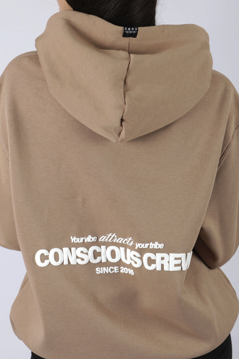 HOODIE CONSCIOUS CREW KAKI ♀