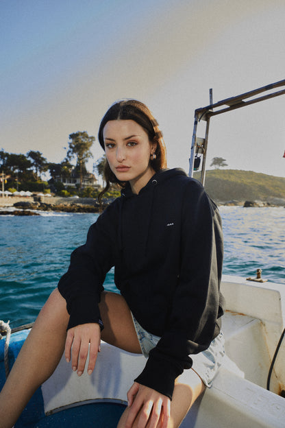 HOODIE DISCO THERAPY BLACK♀