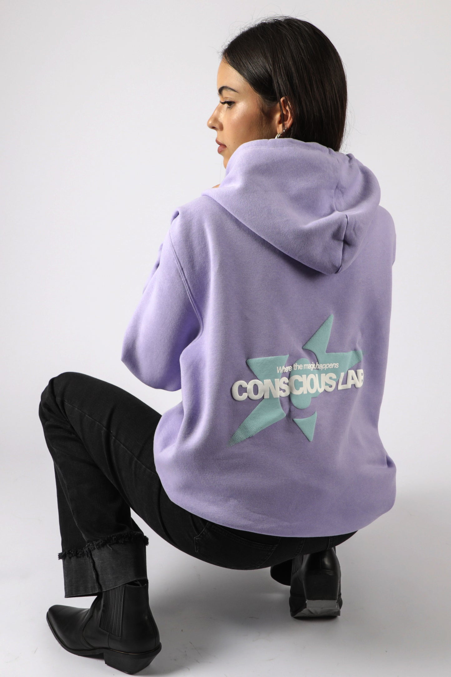 HOODIE CONSCIOUS LAB LILA ♀
