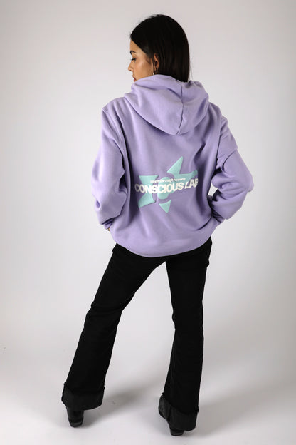 HOODIE CONSCIOUS LAB LILA ♀