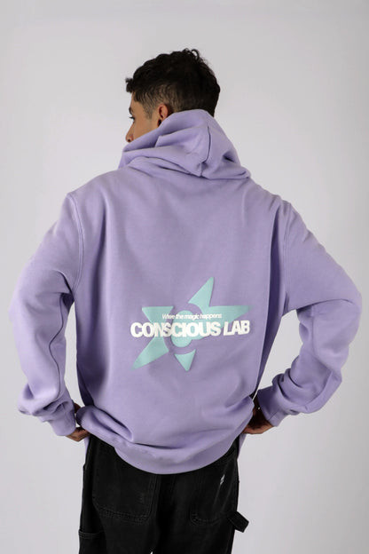 HOODIE CONSCIOUS LAB LILA ♂