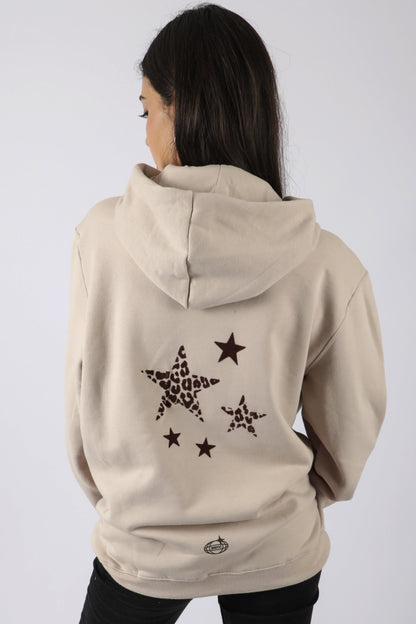 HOODIE MADE OF STARS BEIGE ♀