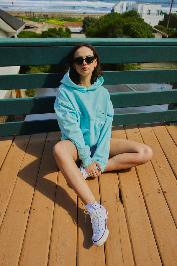 HOODIE FULL MINT BOXY FIT♀