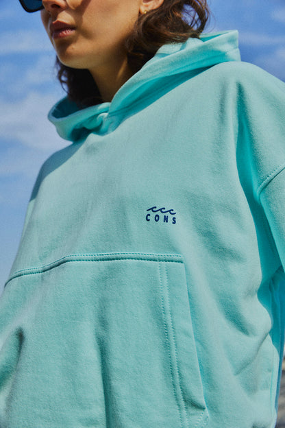 HOODIE FULL MINT BOXY FIT♀