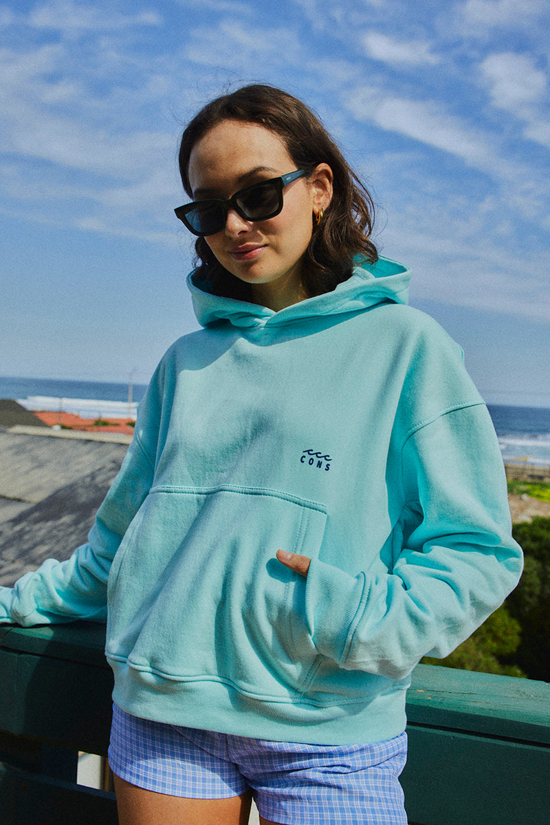 HOODIE FULL MINT BOXY FIT♀