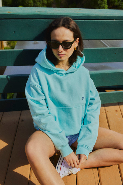 HOODIE FULL MINT BOXY FIT♀