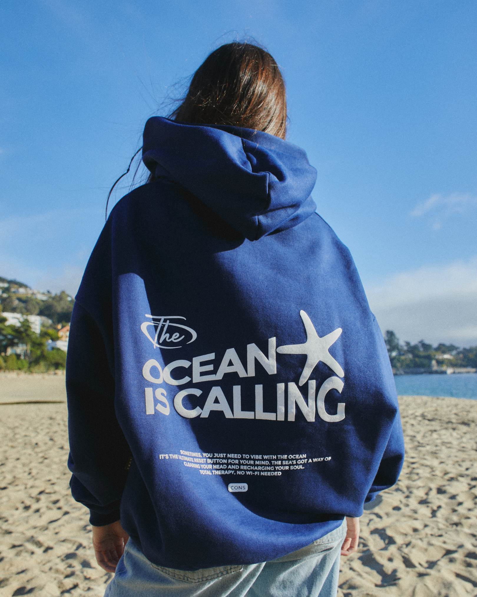 HOODIE OCEAN CALL BLUE